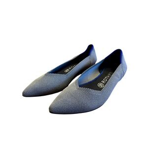 ROTHYS The Point Gray Ballet Flats Women 9.5 Shoes Grey Birdseye Sustainable